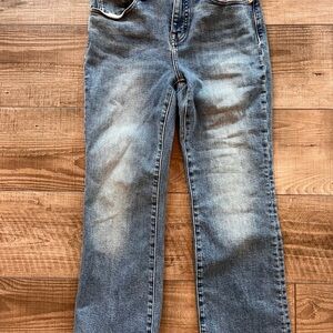 Madewell Classic Blue Denim Mid-Rise Kick Out Jeans